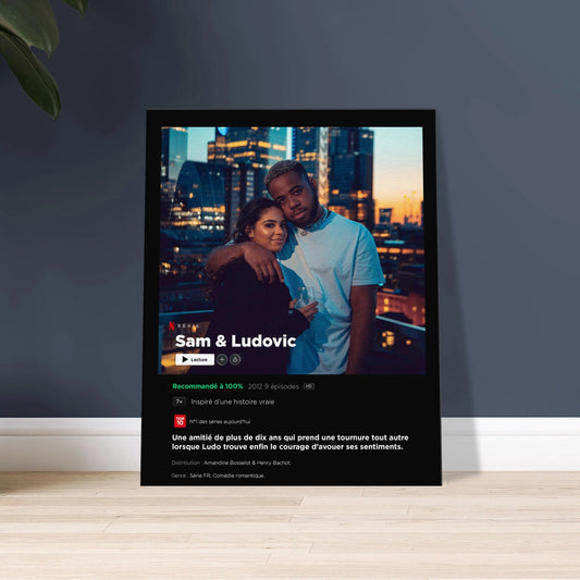 Netflix Tekli Poster Tablo- Kişiye Özel